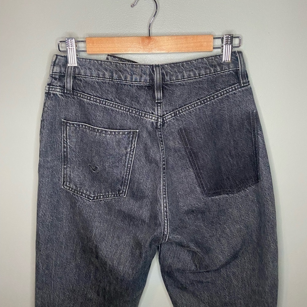 Hudson Jeans High Rise Straight Leg Jeans in Washed Black - Picture 7 of 10